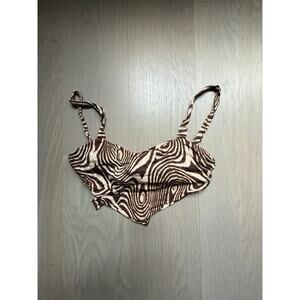 Urban Outfitters Cropped Handkerchief tie back tank top